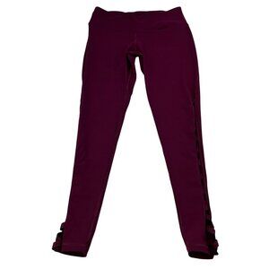 Victoria Sport Victoria’s Secret Leggings Criss Cross Leg Bordeaux Size Medium